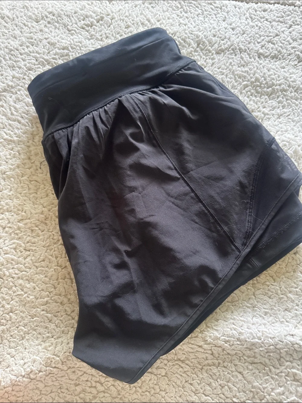 Lululemon Hottie Hot Shorts with Built in Tights Black 10